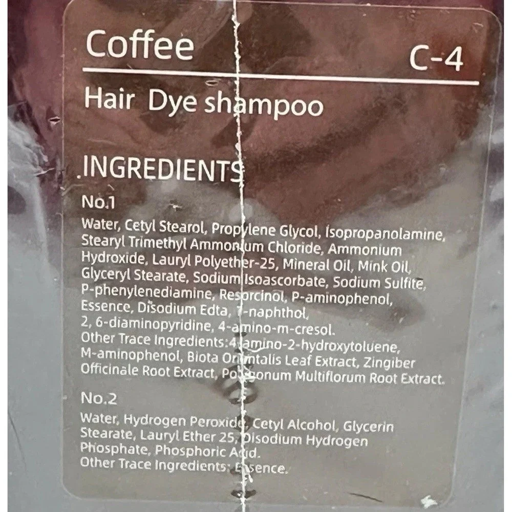 Meidu Hair Dye Color Coffee‎ Brown 3in1 Shampoo Instant Color Shine Moisturizing